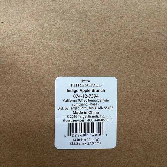 Target Threshold 2 Piece Indigo Apple Branch Watercolor Framed Prints - Picture 7 of 8